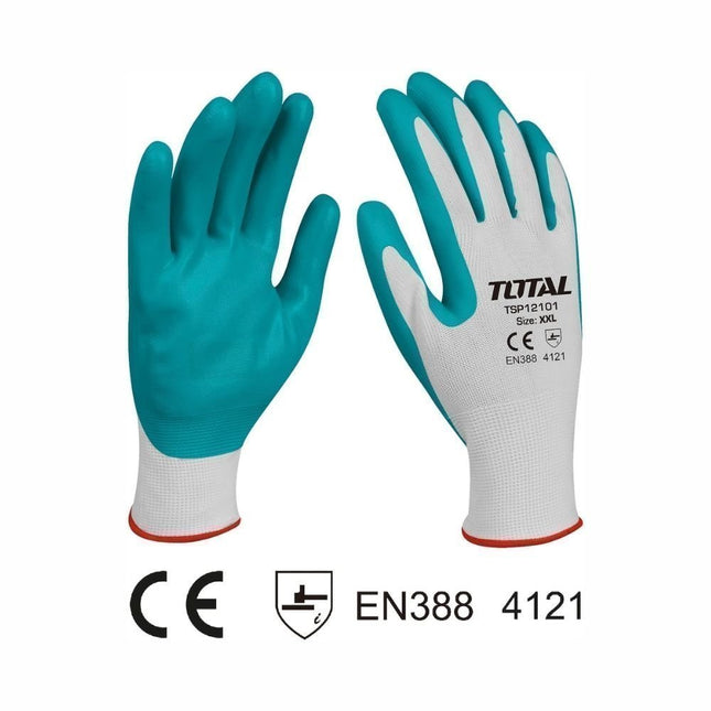 Total Γάντια Εργασίας Νιτριλίου Πράσινα