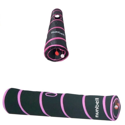 Nunbel 19418-243l – Τούνελ γάτας με μπάλες-παιχνιδιού θαλασσί-μαύρο 120cm