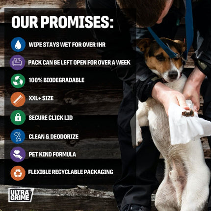 Ultragrime® Life Pet Care Υγρά Μαντηλάκια XXL 5470-CD