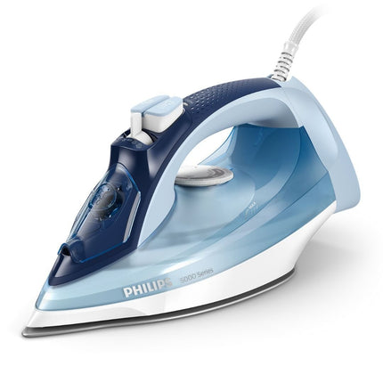 PHILIPS Series 5000 Σίδερο Ατμού 2400W με Δοχείο Νερού 320ml, Πλάκα SteamGlide & Συνεχόμενη Παροχή 45gr/min DST5030/20