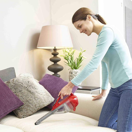 Black & Decker Επαναφορτιζόμενο Σκουπάκι Χειρός 10.8V με Χωρητικότητα Κάδου 500 ml, Αναδιπλούμενη Βούρτσα, Αφαιρούμενος Πλενόμενος Κάδος & Φίλτρο DVA315J-QW