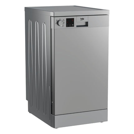 Beko Πλυντήριο Πιάτων Λεπτής Γραμμής 10 Σερβίτσια με 5 Προγράμματα DVS05024S Ασημί