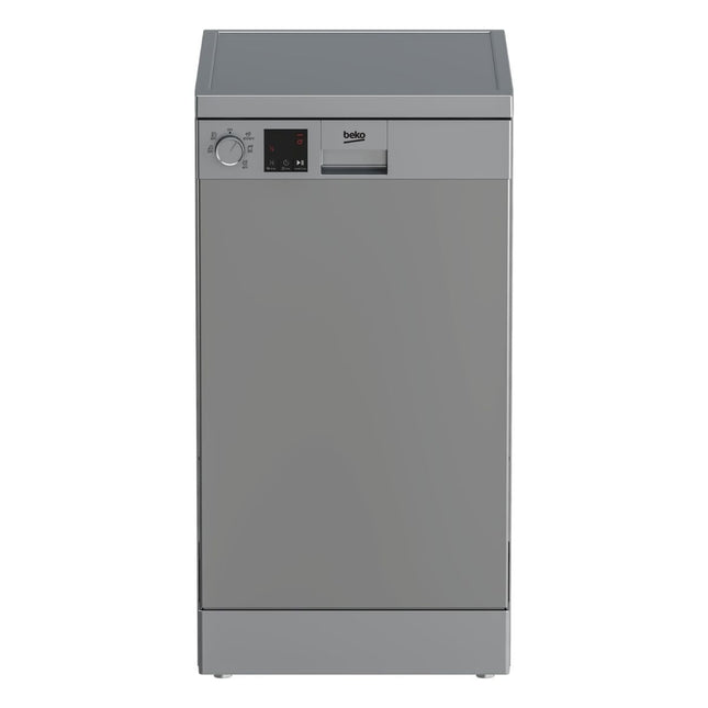 Beko Πλυντήριο Πιάτων Λεπτής Γραμμής 10 Σερβίτσια με 5 Προγράμματα DVS05024S Ασημί
