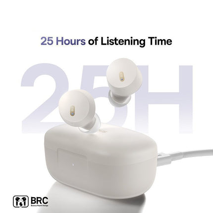 Baseus Headphones In Ear Beans TWS Bowie E18 White