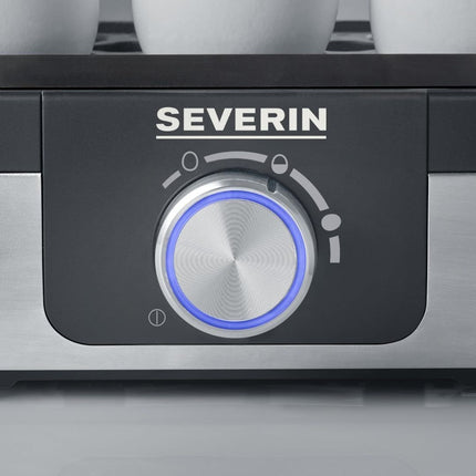 SEVERIN Βραστήρας Αυγών 270W για έως 3 Αυγά με Αφαιρούμενο Διάφανο Καπάκι, Ρύθμιση Χρόνου, Ηχητική Ειδοποίηση & Αυτόματη Απενεργοποίηση EK-3163