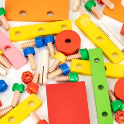 Ecotoys Εκπαιδευτικό Ξύλινο Αυτοκίνητο με Εργαλεία για Παιδιά MB197 3+ Ετών