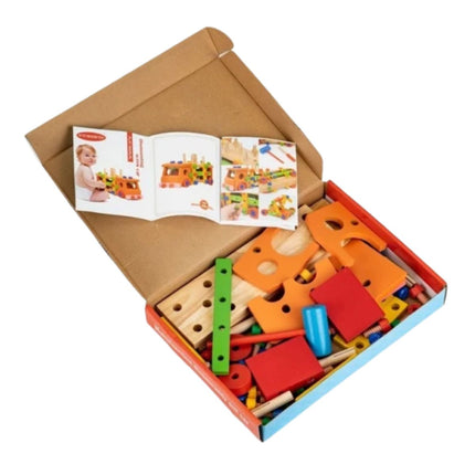 Ecotoys Εκπαιδευτικό Ξύλινο Αυτοκίνητο με Εργαλεία για Παιδιά MB197 3+ Ετών