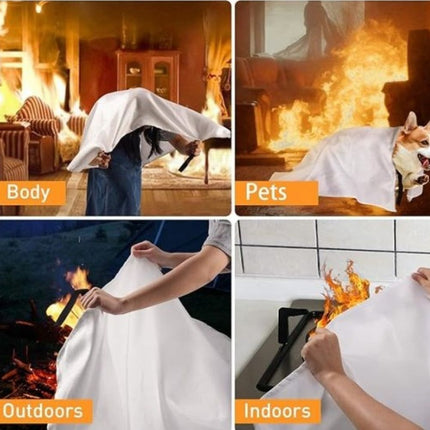 Emergency fire blanket
