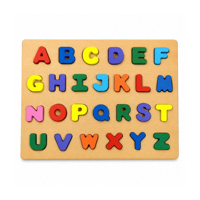 Ξύλινο Εκπαιδευτικό Puzzle Αγγλικού Αλφάβηρου A-Z 3+ Ετών