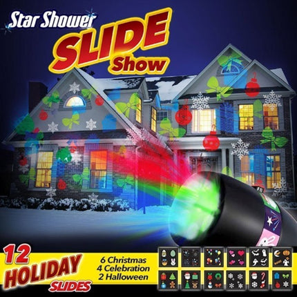 Christmas Slide Show by Star Shower As Seen On TV 12 Bonus Holiday Slides 17352-40