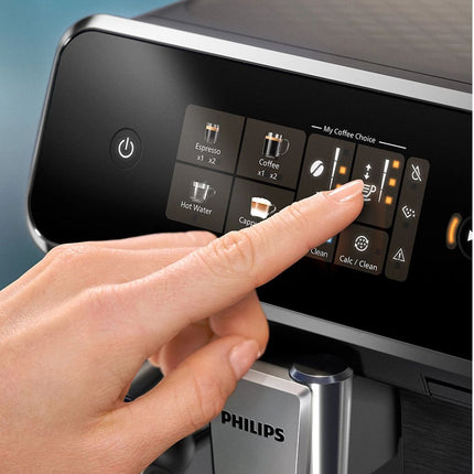 PHILIPS Series 2300 Πλήρως Αυτόματη Μηχανή Espresso 1500W 15 bar με 4 Προγράμματα Καφέ, 12 Ρυθμίσεις Άλεσης, LatteGo, My Coffee Choice & SilentBrew Τεχνολογία EP2331/10