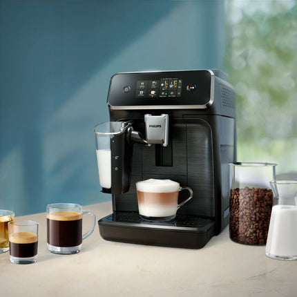PHILIPS Series 2300 Πλήρως Αυτόματη Μηχανή Espresso 1500W 15 bar με 4 Προγράμματα Καφέ, 12 Ρυθμίσεις Άλεσης, LatteGo, My Coffee Choice & SilentBrew Τεχνολογία EP2331/10