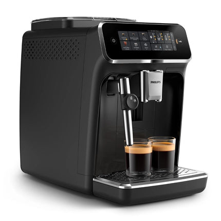 PHILIPS Series 3300 Πλήρως Αυτόματη Μηχανή Espresso 1500W 15 bar με 5 Προγράμματα Παρασκευής, My Coffee Choice, Φίλτρο AquaClean & SilentBrew, Μαύρη EP3321/40