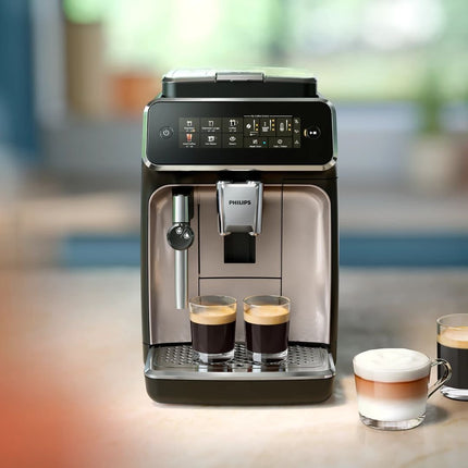 PHILIPS Series 3300 Πλήρως Αυτόματη Μηχανή Espresso 1500W 15 bar με 5 Προγράμματα Παρασκευής, My Coffee Choice, Φίλτρο AquaClean & SilentBrew, Μαύρη EP3321/40