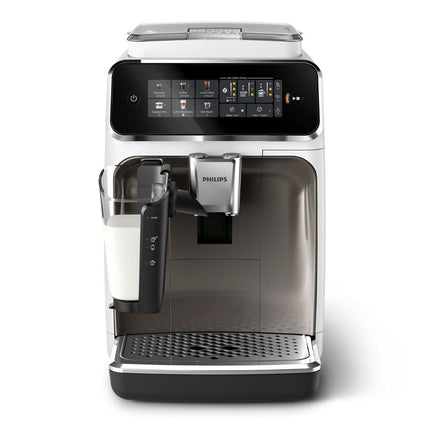 PHILIPS Series 3300 Πλήρως Αυτόματη Μηχανή Espresso 1500W 15bar με 6 Προγράμματα Καφέ, Ρυθμίσεις Άλεσης, Coffee Choice, LatteGo & Τεχνολογία SilentBrew EP3343/90
