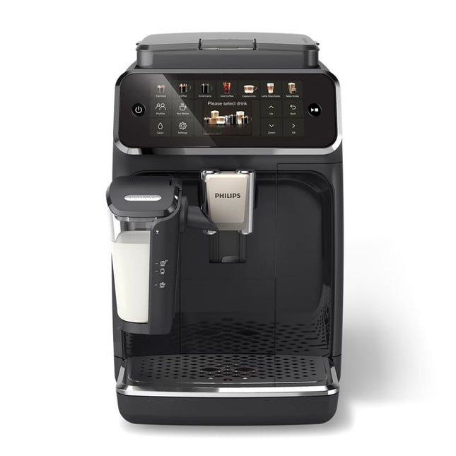 PHILIPS Series 4400 Πλήρως Αυτόματη Μηχανή Espresso 1500W 15bar με 12 Προγραμματισμένα Ροφήματα, LatteGo, Τεχνολογία QuickStart, Κεραμικός Μύλος, ECO & SilentBrew Τεχνολογία EP4441/50