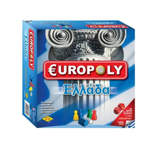 ΕΠΑ Europoly Ελλάδα Επιτραπέζιο Παιχνίδι Αγοραπωλησίας Ακινήτων & Στρατηγικής 03-215 8+Ετών