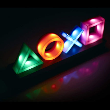 Φωτιστικό Δωματίου PlayStation Symbols LED με 3 Λειτουργίες Φωτισμού