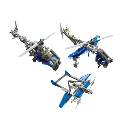 Μαθαίνω και Δημιουργώ Build  Εργαστήριο Μηχανικής Αεροπλάνα & Ελικόπτερα STEM 1026-63841 8+ Ετών