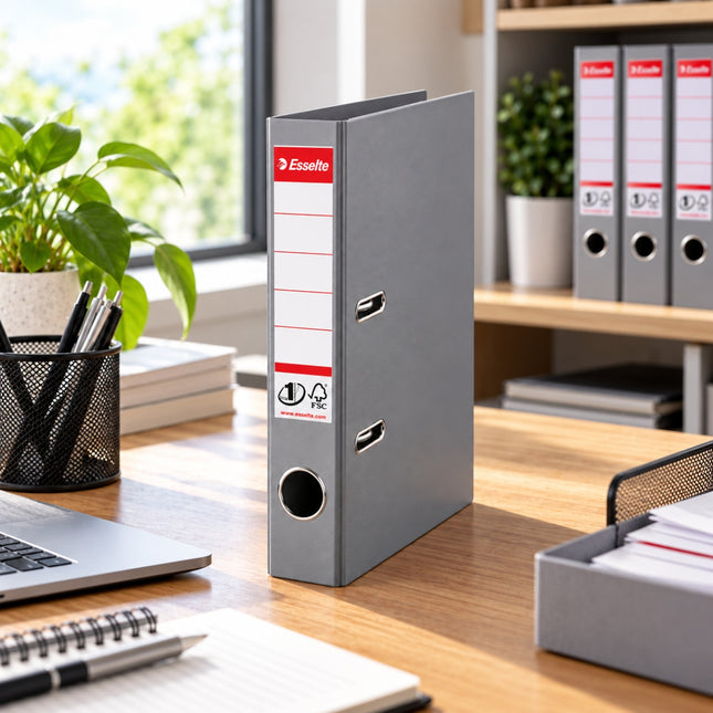 ESSELTE Premium Lever Arch File Boxfile A4 50mm με No.1 Mechanism Γκρίζο