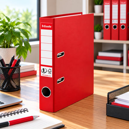 ESSELTE Premium Lever Arch File Boxfile A4 50mm με No.1 Mechanism Κόκκινο