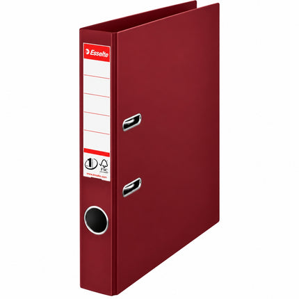 ESSELTE Premium Lever Arch File Boxfile A4 50mm με No.1 Mechanism Μπορντό