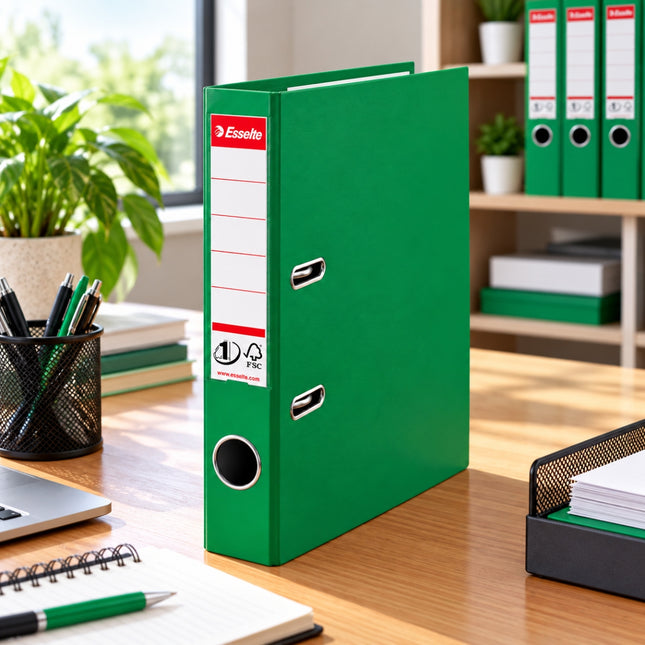 ESSELTE Premium Lever Arch File Boxfile A4 50mm με No.1 Mechanism Πράσινο