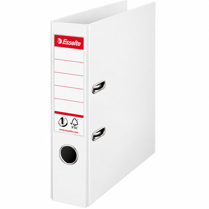 Esselte Premium Plastic Lever Arch File Boxfile A4 75mm με No.1 Mechanism Άσπρο