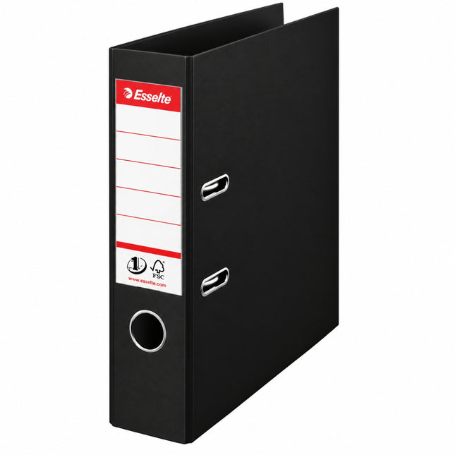 Esselte Premium Plastic Lever Arch File Boxfile A4 75mm με No.1 Mechanism Μαύρο