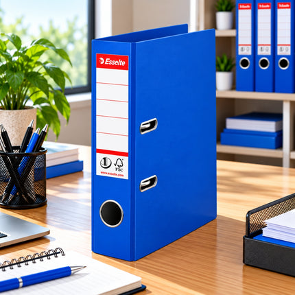 Esselte Premium Plastic Lever Arch File Boxfile A4 75mm με No.1 Mechanism Μπλε