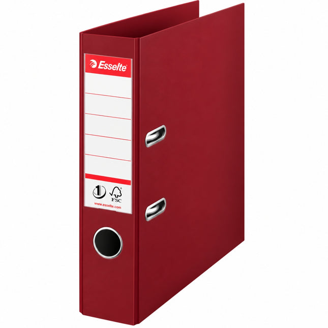 Esselte Premium Plastic Lever Arch File Boxfile A4 75mm με No.1 Mechanism Μπορντό