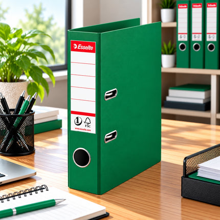 Esselte Premium Plastic Lever Arch File Boxfile A4 75mm με No.1 Mechanism Πράσινο