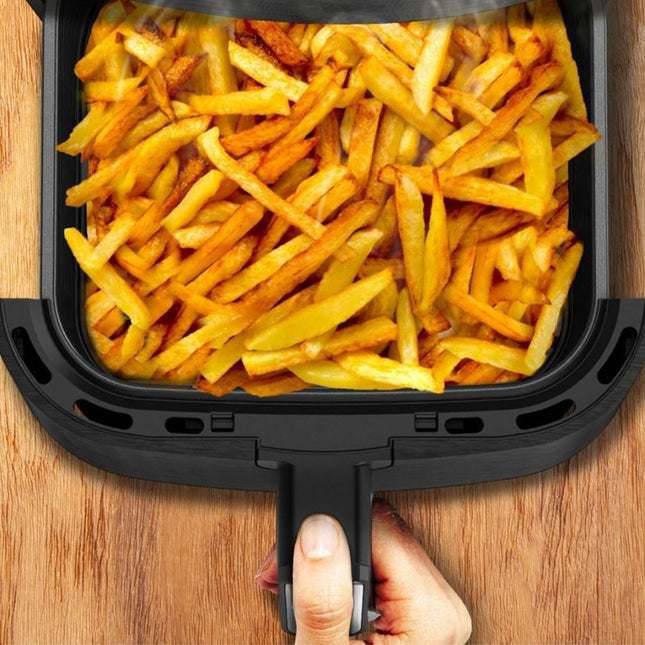 MOULINEX Easy Fry & Grill 2σε1 Φριτέζα Αέρος & Ψησταριά 1400W με XL Χωρητικότητα Κάδου 4.2L, 8 Προγράμματα, Τεχνολογία Extra Crisp & Ψηφιακός Χειρισμός EZ501810