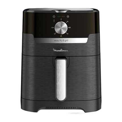 MOULINEX Easy Fry & Grill 2σε1 Φριτέζα Αέρος & Ψησταριά 1400W με XL Χωρητικότητα Κάδου 4.2L, 8 Προγράμματα, Τεχνολογία Extra Crisp & Ψηφιακός Χειρισμός EZ501810