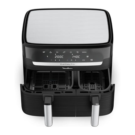 MOULINEX Dual Easy Fry & Grill Φριτέζα Αέρος με XXL Διπλό Κάδο 8.3L, 7 Προγράμματα, Τεχνολογία Extra Crisp & Ψηφιακή Οθόνη EZ905B20