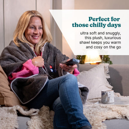HoMedics Electric Heating Blanket & Soft Shawl HCM-SWL100