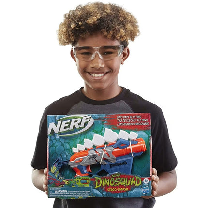 Nerf DinoSquad Stego Smash Blaster Εκτοξευτής Βελών με Σχέδιο Στεγόσαυρου F0805 8+Ετών
