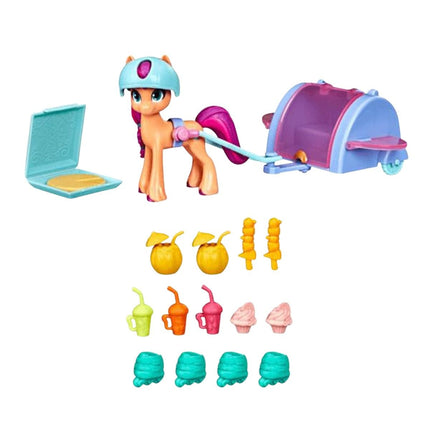 My Little Pony Movie Magic Sunny Starscout Σετ Παιχνιδιού με Καρότσι Smoothie, Φιγούρα & 17 Αξεσουάρ F2449 3+ Ετών