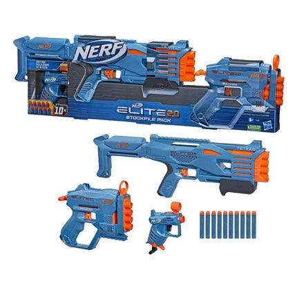 NERF Hasbro Elite 2.0 Stockpile Pack Σετ Εκτοξευτών με Βελάκια F5031 8+ Ετών