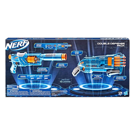 NERF Hasbro Elite 2.0 Double Defense Pack με 2 Εκτοξευτές & Βελάκια F5033 8+ Ετών