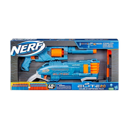NERF Hasbro Elite 2.0 Double Defense Pack με 2 Εκτοξευτές & Βελάκια F5033 8+ Ετών