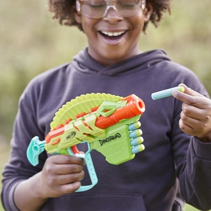 Hasbro Nerf DinoSquad Stego-Duo Σετ 2 Εκτοξευτών Βελών με 10 Nerf Elite Βελάκια F6315 8+ Ετών