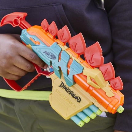 Hasbro Nerf DinoSquad Stego-Duo Σετ 2 Εκτοξευτών Βελών με 10 Nerf Elite Βελάκια F6315 8+ Ετών