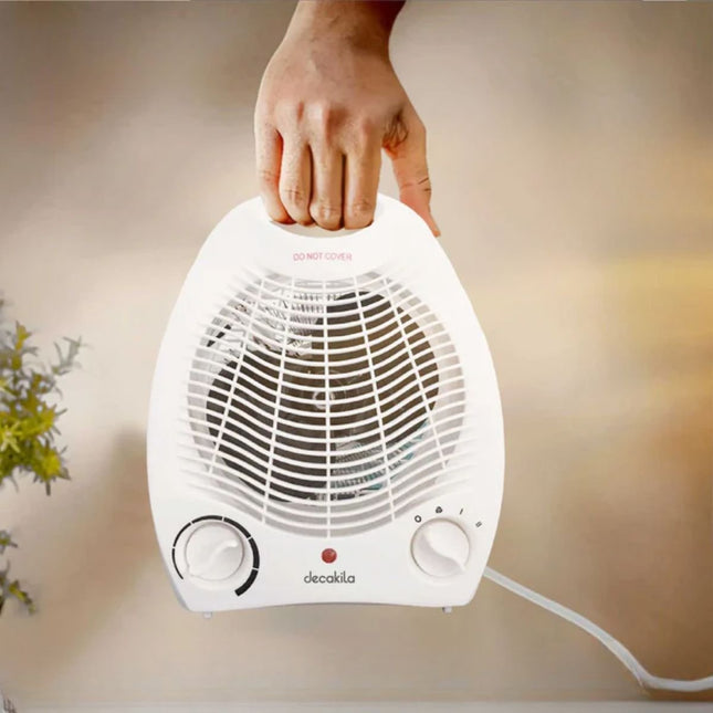 DECAKILA Αερόθερμο 2000W με Ρυθμιζόμενο Θερμοστάτη & Προστασία Υπερθέρμανσης KEFH002W
