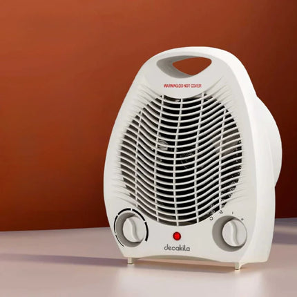 DECAKILA Αερόθερμο 2000W με Ρυθμιζόμενο Θερμοστάτη & Προστασία Υπερθέρμανσης KEFH002W