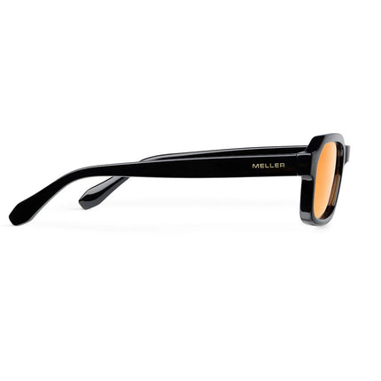 MELLER FARA Unisex Τετράγωνα Γυαλιά Ηλίου με Μαύρο Σκελετό και Πορτοκαλί Φακούς UV400 FA-TUTORANGE Black Orange