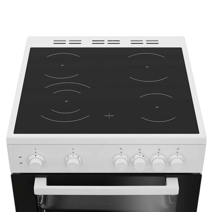 Beko Ηλεκτρική Κουζίνα 72L με Κεραμικές Εστίες 60cm, 8 Λειτουργίες Ψησίματος & Ενεργειακή Κλάση A FBM67011GW Λευκό
