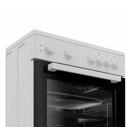 Beko Ηλεκτρική Κουζίνα 72L με Κεραμικές Εστίες 60cm, 8 Λειτουργίες Ψησίματος & Ενεργειακή Κλάση A FBM67011GW Λευκό
