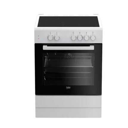 Beko Ηλεκτρική Κουζίνα 72L με Κεραμικές Εστίες 60cm, 8 Λειτουργίες Ψησίματος & Ενεργειακή Κλάση A FBM67011GW Λευκό