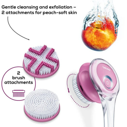 Beurer Pureo Complete Cleansing Ηλεκτρική Βούρτσα Καθαρισμού Σώματος με Αποσπώμενη Λαβή και Αυτονομία έως 60 Λεπτά FC55